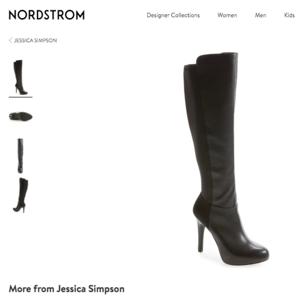 LIKE NEW Jessica Simpson Avalona Platform Boot SZ7